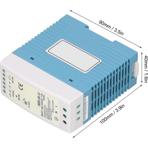 BERM@MDR-60-12 60W/12V/5A Schaltnetzteil, ultraflache Schiene, Industriequalität (1/5)