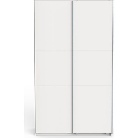 armadio 2 ante scorrevoli "ghost" bianco 116x59x203 cm (1/5)