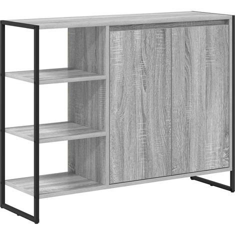 Maison Exclusive - Mobile laterale Grigio Sonoma 96.5 x 30 x 75 cm