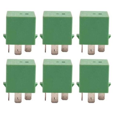 Relais Ventilateur Radiateur 12V 35A 5 Broches Vert Compatible 206 207 306 307 406 407 807 (1/4)