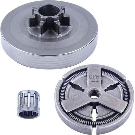 .325\'\"Kit de tambour d\'embrayage 7T avec roulement à aiguille pour 4500 5200 5800 45cc 52cc 58cc pièces de tronçonneuse (1/4)