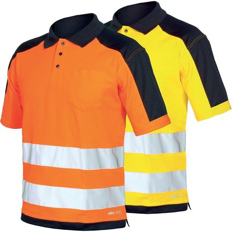 Polo de trabajo de alta visibilidad Industrial Starter HV Polo Shirt 08190 - XL - Arancione