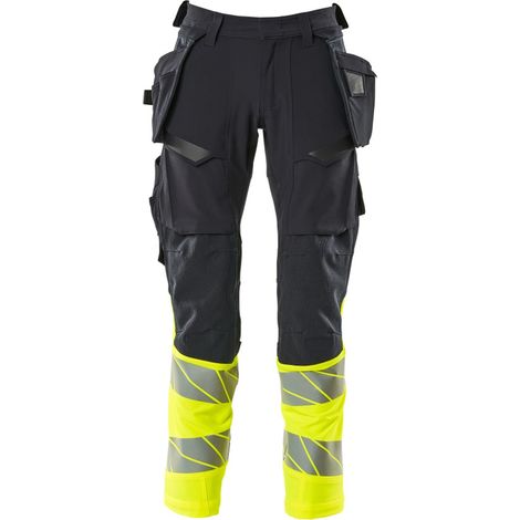 Mascot Hose mit Hängetaschen 19131-711-01017 Gr. 82C66 schwarzblau/hi-vis gelb