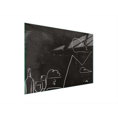 TAGLIERE IN VETRO 30x22 NERO (1/5)