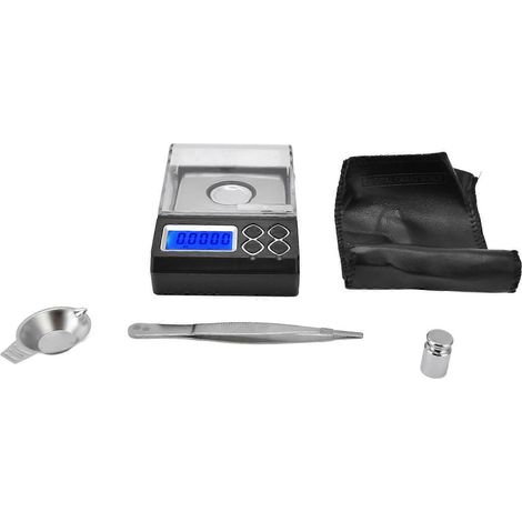 Digitale Karatwaage, tragbare, präzise digitale Milligrammwaage für Schmuck, Wiegebereich 30 g / 0,001 (1/4)
