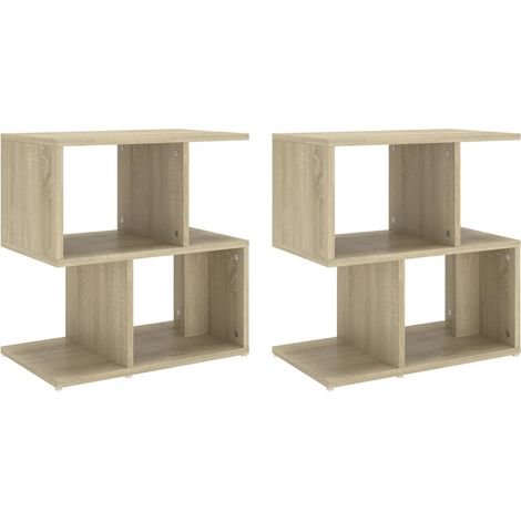 Maison Exclusive - Comodini 2pz Rovere Sonoma 50x30x51,5 cm in Legno Multistrato