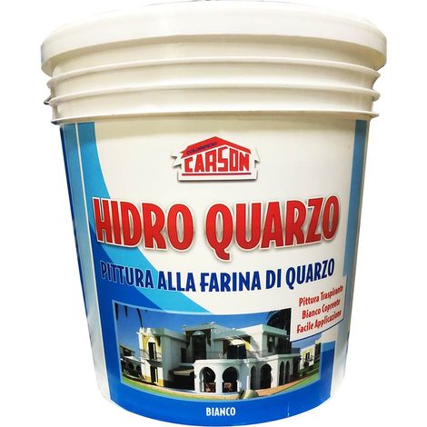 Hidro quarzo 14 litri pittura quarzo traspirante bianca opaca interni/esterni (1/4)