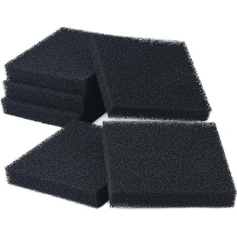 Compatible Carbone Filtres en Mousse Convient pour Bloc Aquarium s'adapte Juwel Jumbo/BioFlow 8.0 Filtre (Pack de 6) (1/5)