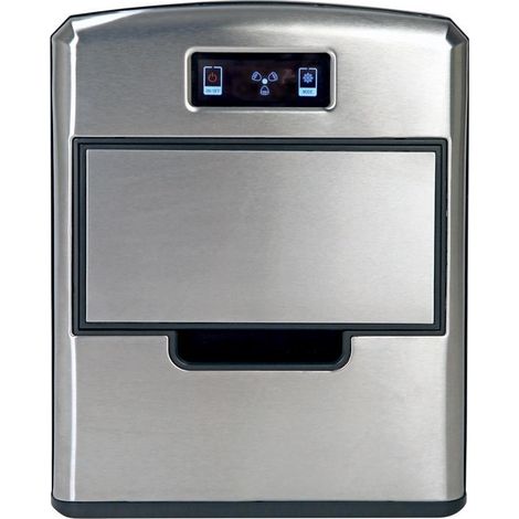 RGV Mojito Ice FG12D 150 W Máquina para hacer cubitos de hielo portátil 12 kg/24h Negro, Acero inoxidable