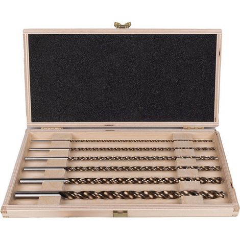 Jeu de forets hélicoïdaux à bois TIMBER TWIST 6 pièces D.3.4.5.6.8.10mm ALPEN