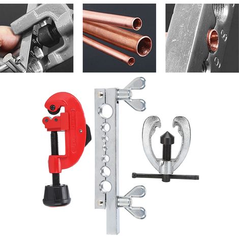 Ensemble de 10 outils d'évasement de tuyaux en cuivre, CT-2029, outil d'évasement de bride à sept trous. (1/5)