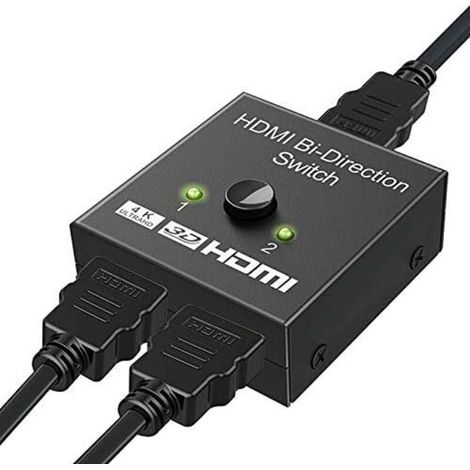 Commutateur HDMI. adaptateur HDMI Splitter 4K bidirectionnel 2 entrées 1 sortie ou commutateur 1 entrée 2 sorties. prise en charge 3D 4K 1080P. HDCP. commutateur HDMI pour HDTV/lecteur Blu-Ray/DVD/DVR