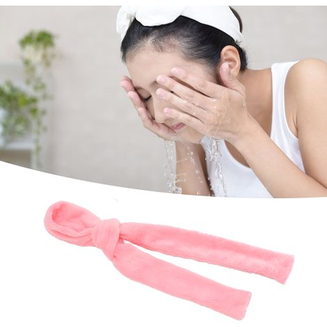 Élastique à cheveux tressés, chouchou pour coiffures bouclées, élastique à cheveux, foulard pour cheveux, rose (1/5)