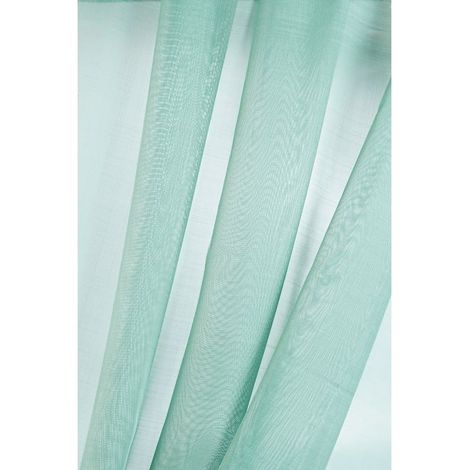 Paire de vitrages unis - 60x140cm - Céladon