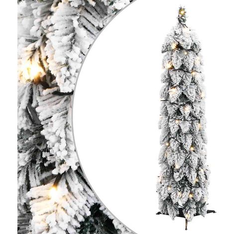 Árbol de Navidad artificial iluminado con 30 LED y nieve 60 cm vidaXL (1/5)