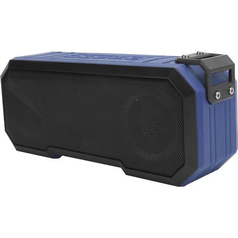 Enceinte Bluetooth sans fil étanche IPX7 avec lampe torche, basses puissantes et haut-parleur stéréo, bleu clair (1/5)