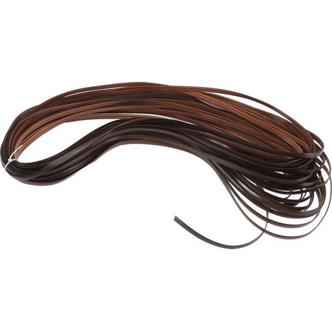 Kit de Réparation Cannage Plastique pour Meubles de Jardin, Chaise, Table, Canapé en Rotin Synthétique Marron Décoloré (1/5)