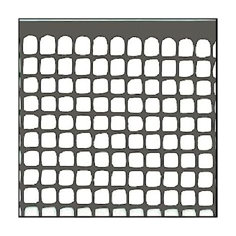 Vigor Rete in Plastica Quadra 10x10 Grigia 10mt H. 100cm