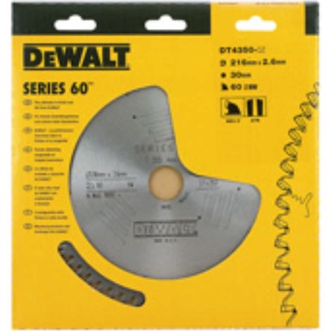 Lame pour scies stationnaires DEWALT DT4352-QZ Extreme Workshop Ø 250 X 30 mm, 60 dents (1/2)