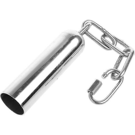 Cloche à oiseau avec son doux, jouet suspendu en acier inoxydable durable pour cage, taille L.