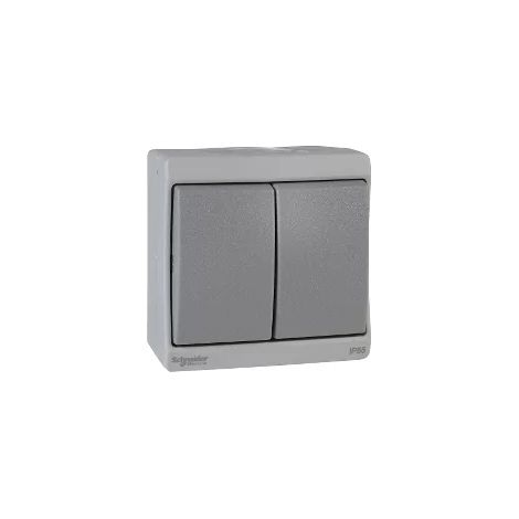 Schneider ENN35022 - Mureva - double two-way flow - gray - surface-mounted - IK07 IP55