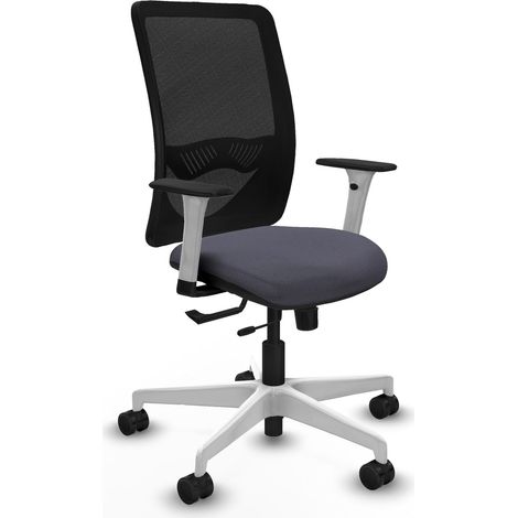 Chaise de bureau piqueras y crespo Zulema blanc support lombaire ajustable (1/2)
