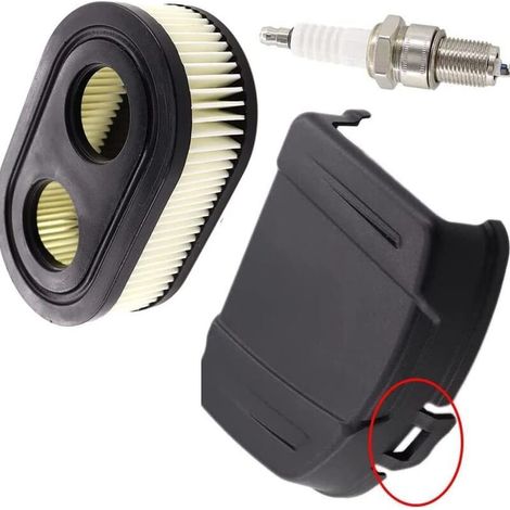 Couvercle de filtre à air avec bougie d'allumage pour remplacement de moteur de tondeuse Briggs & Stratton Series 650EXI 675EXI 675IS 798452 594575 (1/5)