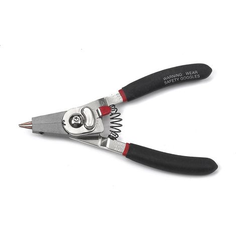 Petite Pince Universelle Convertible pour Anneaux de Retenue, Noires, Matériau en Acier Alliage