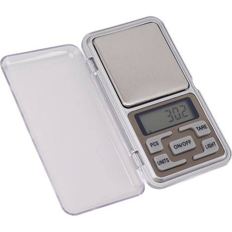 Balance numérique de précision 500 g/0,01 g, mini balance de poche portable pour bijoux avec écran LCD, idéale pour l'or, les aliments et les médicaments. (1/5)