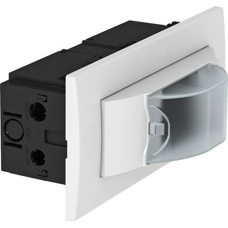 OBO Bettermann Unità di installazione per canale di installazione apparecchi 2 TE 84x185x95mm Policarbonato bianco puro RAL 9010, 6119319