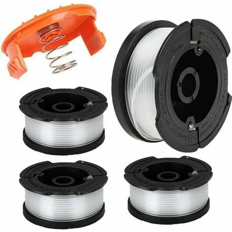 Nylon Line Spool Replacement Parts for Black and Decker A6481 A6485 AF-100 Trimmer (Line Length 9.1m Diameter ⌀1.65mm) (Black & Decker AF-100, 4pcs) (1/5)