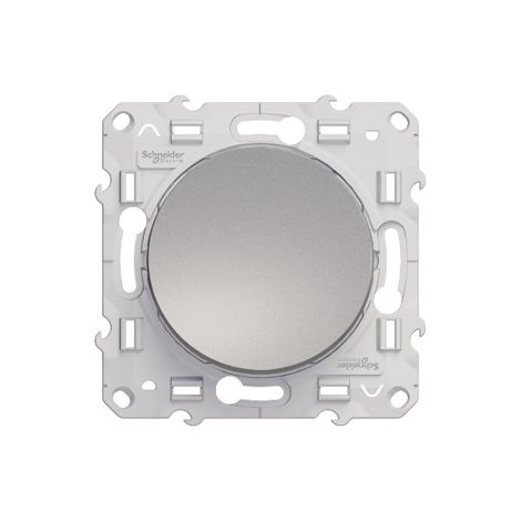 SCHNEIDER ELECTRIC Interrupteur Va-Et-Vient Odace, Gris Aluminium (1/6)
