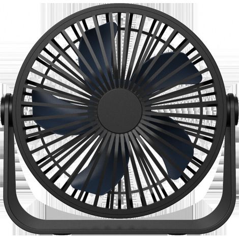 Ventilateur de Bureau USB, Ventilateur de Table à 3 Vitesses, Ventilateur Silencieux Réglable à 360°, Ventilateur Portable pour Bureau, Maison, Chambre, Voiture, Camping (1/5)