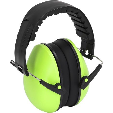 Green NRR 21dB noise-canceling headphones, comfortable hearing protection for shooting and DIY projects, 21 decibel noise reduction, soundproof earcups, 1 piece (1/5)