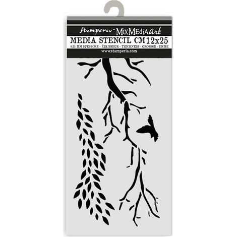 Pochoirs épais pour scrapbooking, albums, cartes, bullet journaling, etc. Matériau flexible, facile à nettoyer, pour les loisirs, l'artisanat et le cadeau (déwdrops, branches) (1/2)