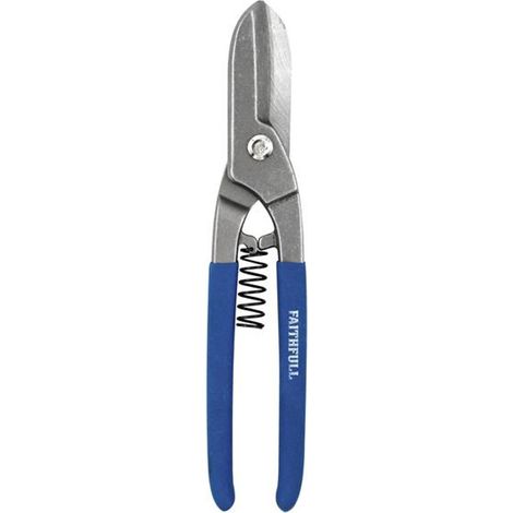 Faithfull 250Mm Straight Tinsnip - Durable 55 Carbon Steel