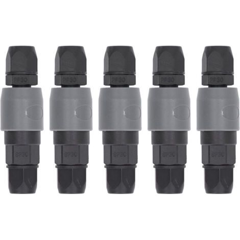 5 Pièces Connecteur Rapide Pneumatique Type C Auto-Blocant, Raccord de Tuyau pour Compresseur d'Air, Prise et Fiche (SP+PP30) (1/5)