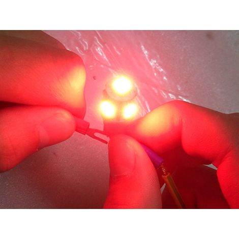 Lampada Led T10 W5W 5 Smd 5050 Colore Rosso Luci Di Posizione 12V (1/3)