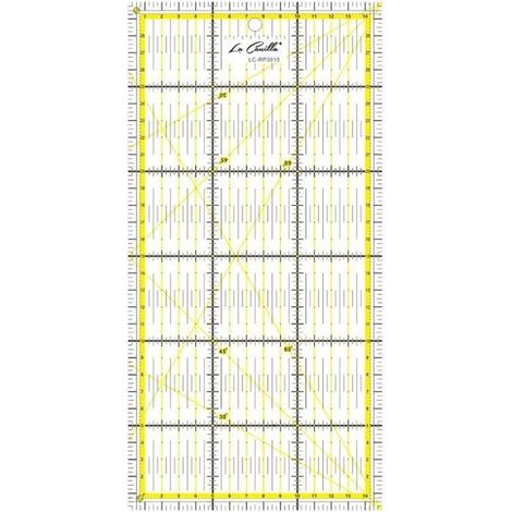 Règle Patchwork 30x15cm Règle Universelle pour Tapis de Découpe Transparente avec Graduations en CM, MM et Angles Pour la Couture (1/2)