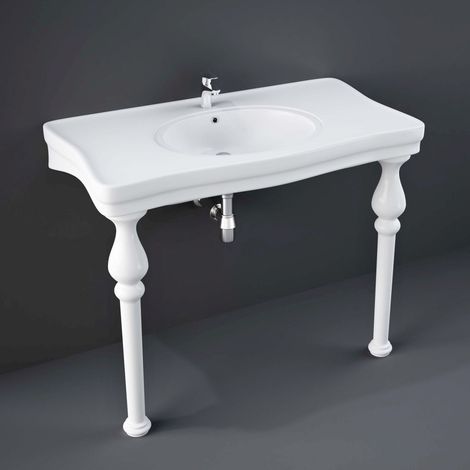 RAK Console Alexandra 1050mm Basin with 2 Tap Holes - DC0301AWHA