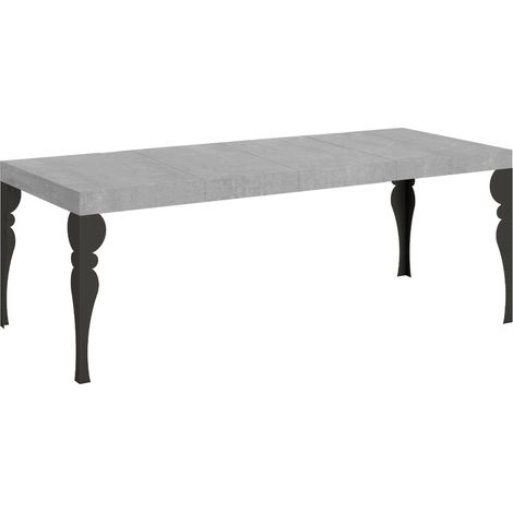 Table Extensible Paxon Premium 200/304X90 Cm Pieds Béton Anthracite (1/4)