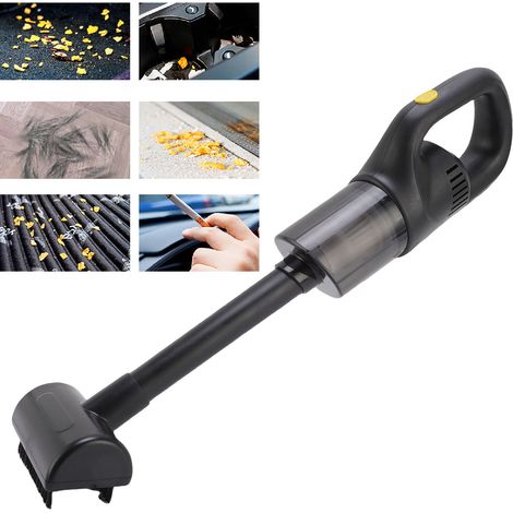 Aspirateur à main sans fil pour voiture aspiration puissante léger rechargeable eau et poussière batterie 1800mAh pour voiture et maison (1/5)