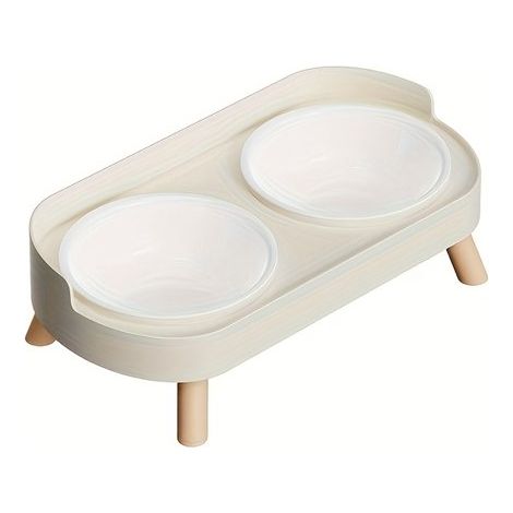 Arenero de plástico para gatos,bebedero y comedero para mascotas,comedero integrado para perros,protege las vértebras cervicales