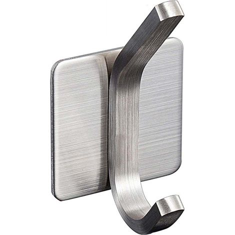 Handtuchhaken, 3M-Haken, selbstklebende Badezimmerhaken, selbstklebende Haken, Edelstahl-Wandhaken für Bürsten, 4er-Set (1/5)