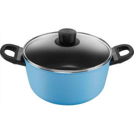 Cacerola Ballarini 24 cm Azul Revestimiento Antiadherente (1/2)