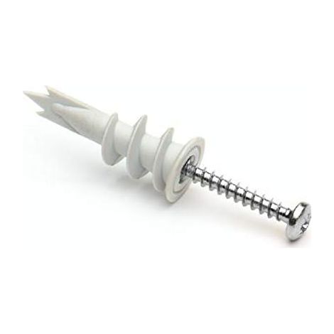 REDI DRIVA Lot de 20 chevilles en nylon pour mur creux 32 mm + 4 vis 40 mm