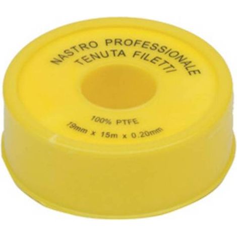 5 x NASTRO TEFLON PROF DA 19X0,2 MM ROTOLO 15 M