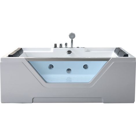 Baignoire hydromassage Verre panoramique 170 X 120 cm 16 jets – Amber (1/5)