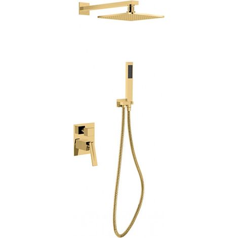 Set de ducha empotrado Besco aspira II dorado (1/2)