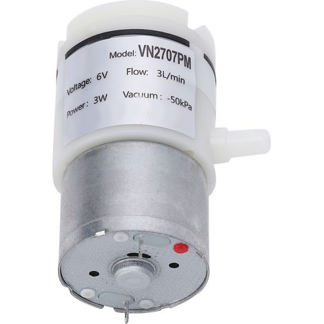 Pompe à diaphragme 3 pièces pour aquarium, débit 3L/min, alimentation DC6V (1/5)